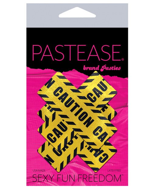 Pastease Caution Cross - Black/yellow O/s | Shop Lowest Prices at Funlove.com