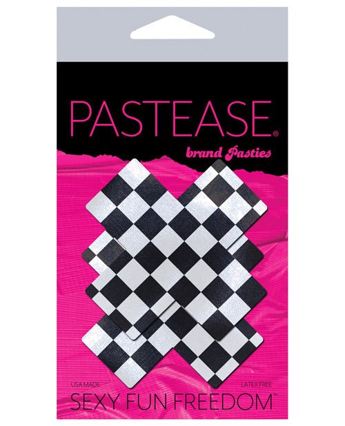 Pastease Checker Cross - Black/white O/s | Shop Lowest Prices at Funlove.com