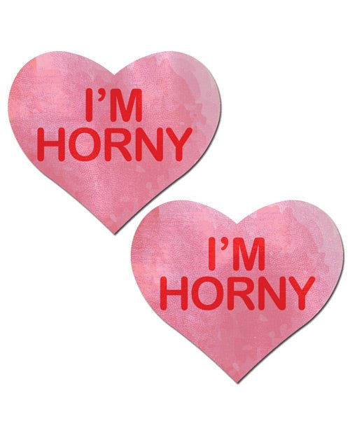 Pastease I'm Horny Heart - Pink/red O/s | Shop Lowest Prices at Funlove.com