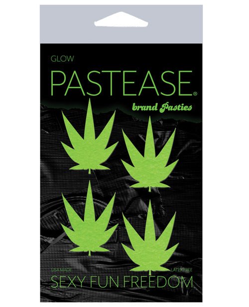 Pastease Petites Leaf - Glow In The Dark Green O/s Pack Of 2 | Shop Lowest Prices at Funlove.com