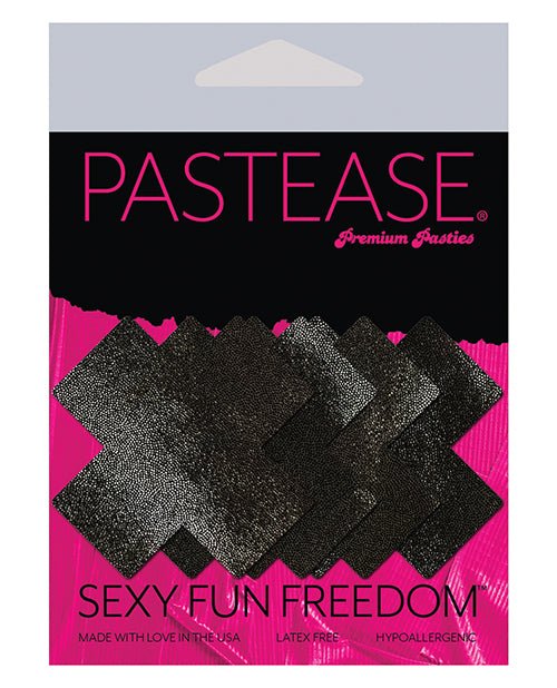 Pastease Petites Liquid Cross - Black O/s Pack Of 2 Pair | Shop Lowest Prices at Funlove.com