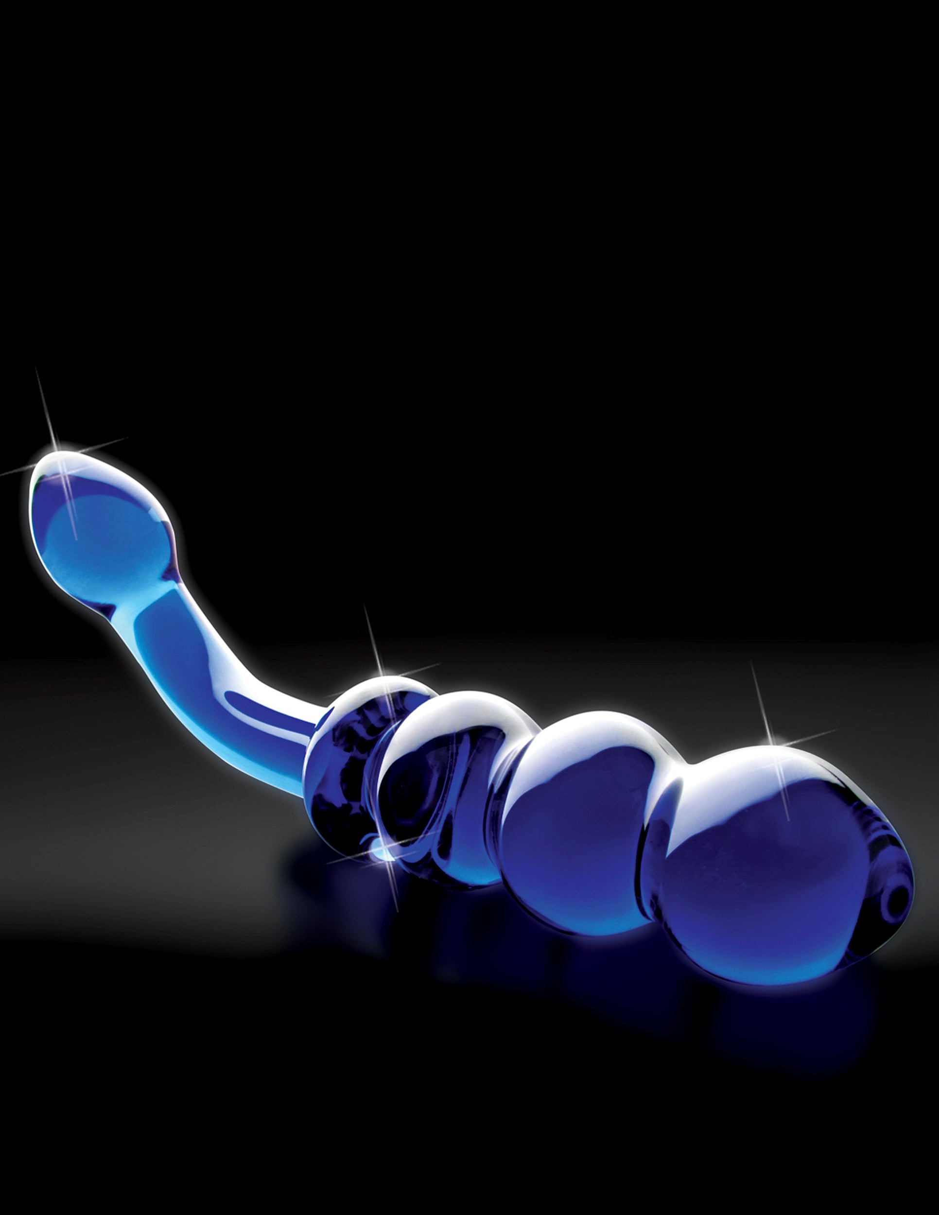 Icicles No. 31 Hand Blown Glass - Blue G Spot