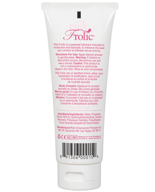 Pink Frolic Gel Lubricant - 3.3 Oz Flip Top Tube | Shop Lowest Prices at Funlove.com