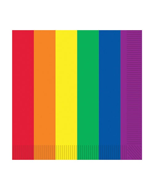 Pride Luncheon Napkins - Rainbow Pack Of 16 | Shop Lowest Prices at Funlove.com