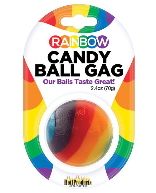 Rainbow Candy Ball Gag - Strawberry | Shop Lowest Prices at Funlove.com