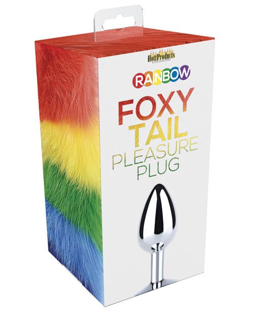 Rainbow Foxy Tail Butt Plug | Shop Lowest Prices at Funlove.com