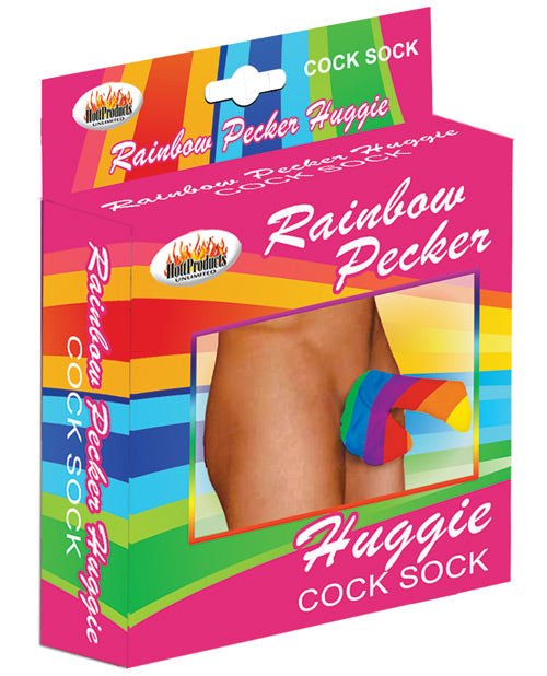 Rainbow Pecker Huggie Sock | Shop Lowest Prices at Funlove.com