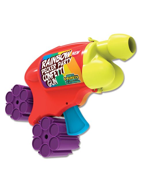 Rainbow Pecker Party Confetti Gun | Shop Lowest Prices at Funlove.com