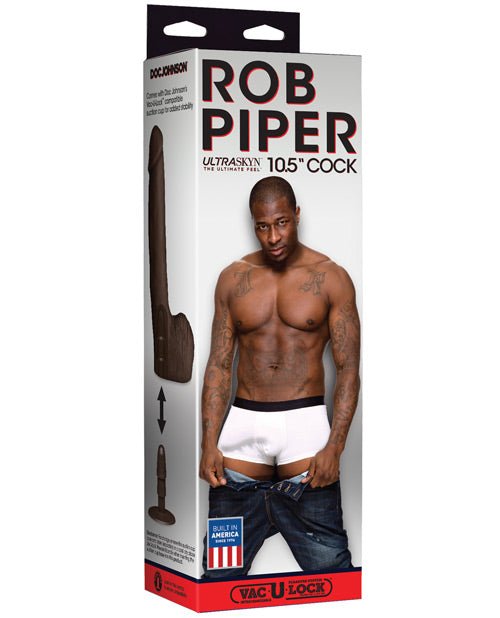 Rob Piper Cock W/balls & Suction Cup - Chocolate | Shop Lowest Prices at Funlove.com