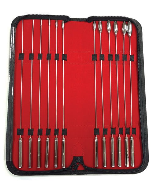 Rouge Stainless Steel Rosebud Dilator Set - Set Of 12 | Shop Lowest Prices at Funlove.com