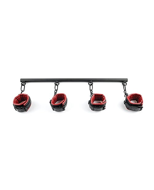 Saffron Spreader Bar & Cuff Set - Red/black | Shop Lowest Prices at Funlove.com