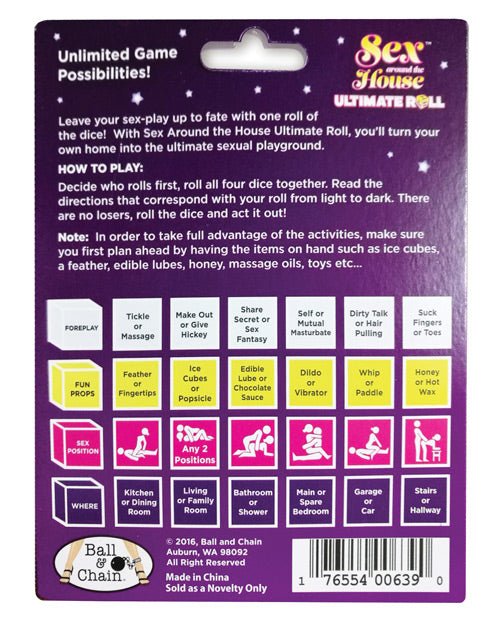 Sex Around The House Ultimate Roll Dice Game | Shop Lowest Prices at Funlove.com