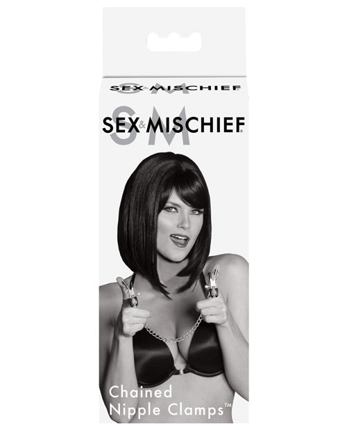 Sex & Mischief Chained Nipple Clamps | Shop Lowest Prices at Funlove.com