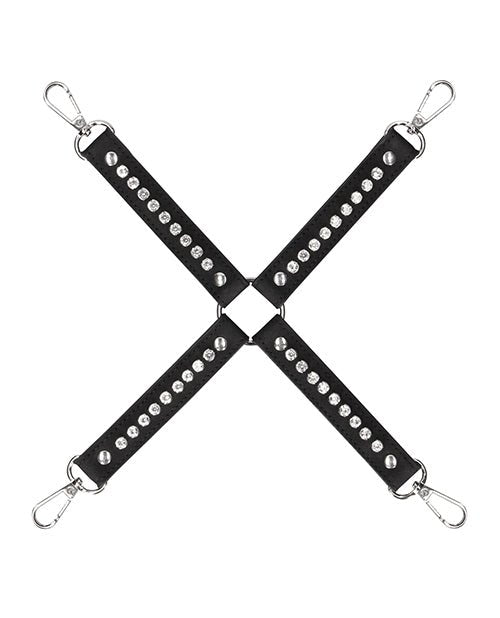 Shots Ouch Diamond Studded Hogtie | Shop Lowest Prices at Funlove.com