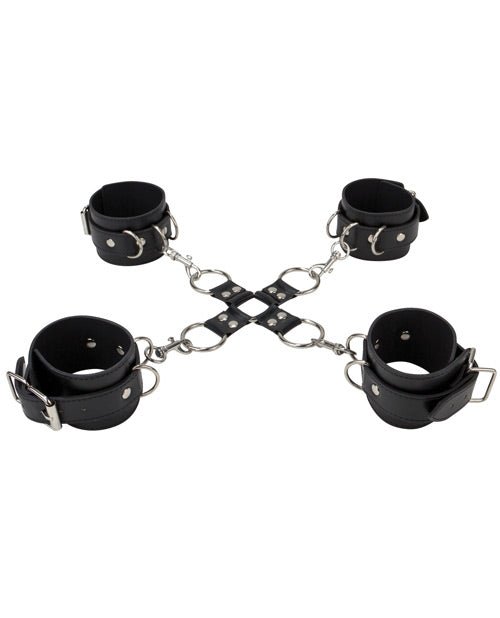Shots Ouch Leather Hand & Leg Cuffs | Shop Lowest Prices at Funlove.com
