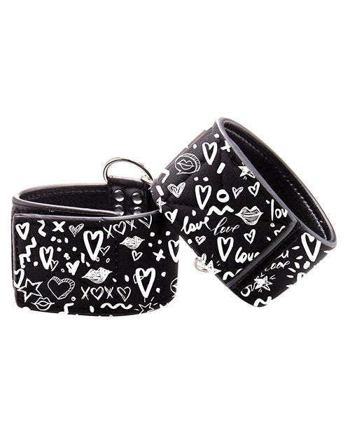 Shots Ouch Love Street Art Fashion Printed Hand Cuffs | Shop Lowest Prices at Funlove.com