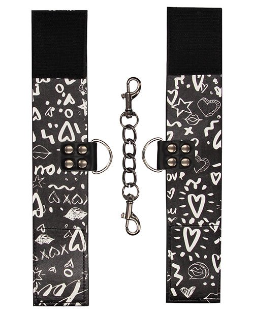 Shots Ouch Love Street Art Fashion Printed Hand Cuffs | Shop Lowest Prices at Funlove.com