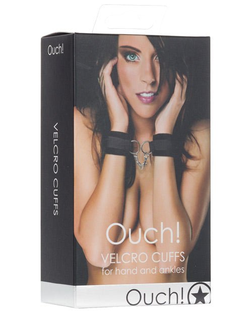 Shots Ouch Velcro Hand/ankle Cuffs - Black | Shop Lowest Prices at Funlove.com
