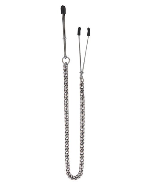 Spartacus Adjustable Tweezer Nipple Clamps W/jewel Chain | Shop Lowest Prices at Funlove.com