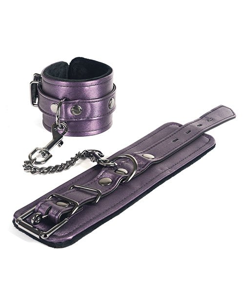 Spartacus Galaxy Legend Faux Leather Ankle Restraints - Purple | Shop Lowest Prices at Funlove.com