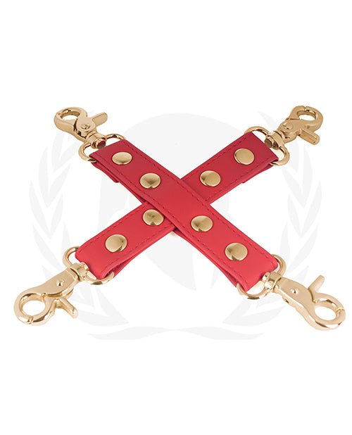 Spartacus Pu Hog Tie W/gold Hardware | Shop Lowest Prices at Funlove.com