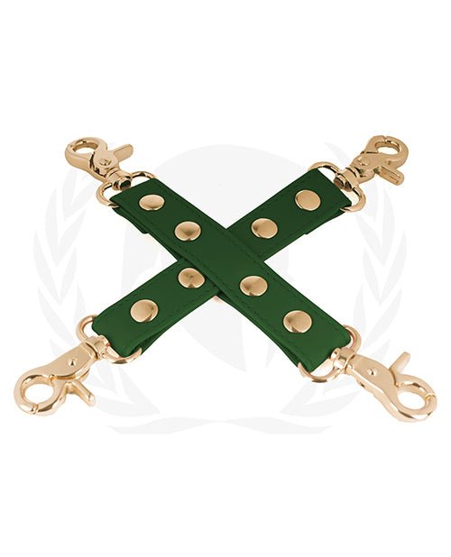 Spartacus Pu Hog Tie W/gold Hardware | Shop Lowest Prices at Funlove.com