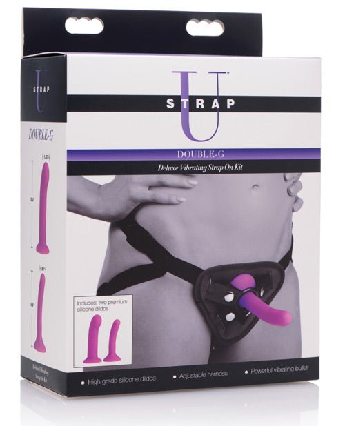 Strap U Double G Deluxe Vibrating Strap - on Kit | Shop Lowest Prices at Funlove.com