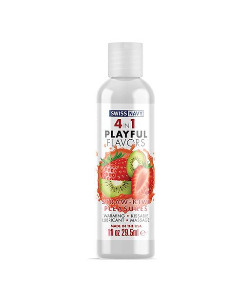 Swiss Navy 4 In 1 Playful Flavors Strawberry Kiwi Pleasure | Shop Lowest Prices at Funlove.com