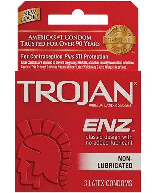Trojan Enz Non - lubricated - Box Of 3 | Shop Lowest Prices at Funlove.com