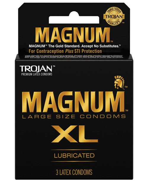 Trojan Magnum Xl - Pack Of 3 | Shop Lowest Prices at Funlove.com