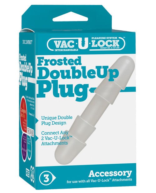 Vac - u - lock Double Up Plug - White | Shop Lowest Prices at Funlove.com