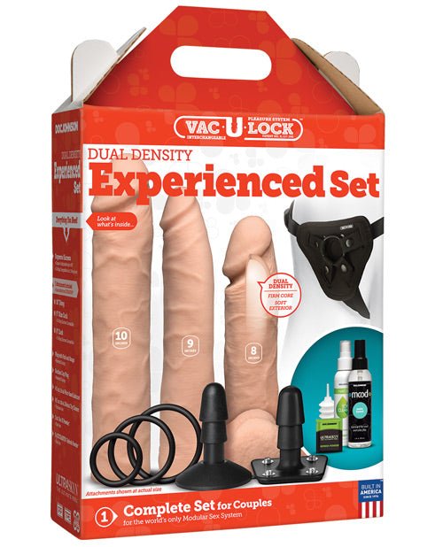 Vac - u - lock Dual Density Experienced Set - Vanilla | Shop Lowest Prices at Funlove.com