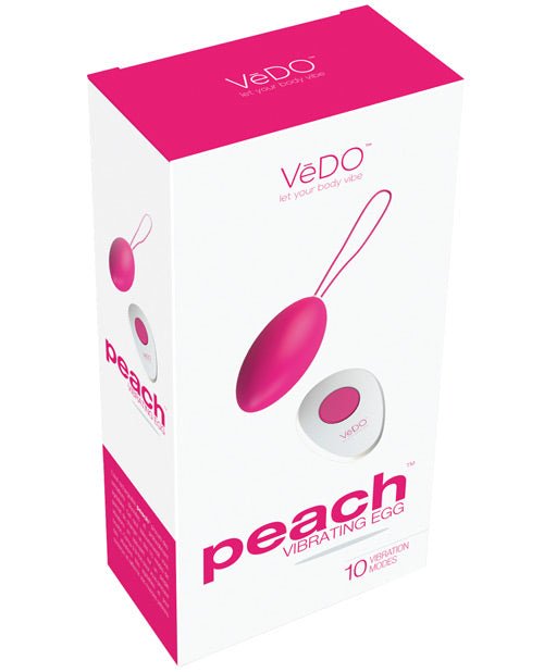 Vedo Peach Rechargeable Egg Vibe | Shop Lowest Prices at Funlove.com