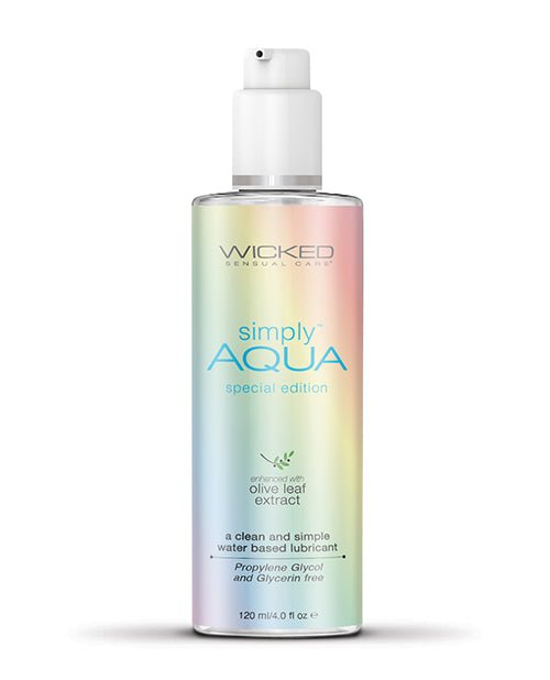 Wicked Sensual Care Aqua Special Edition Water Based Lubricant - 4 Oz | Shop Lowest Prices at Funlove.com