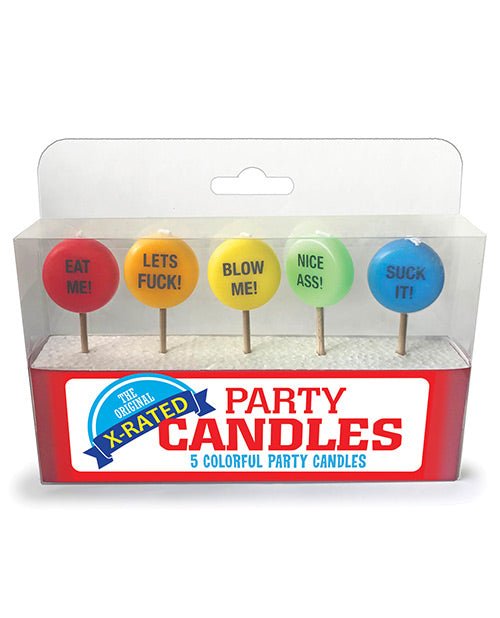 X - rated Party Candles - Set Of 5 | Shop Lowest Prices at Funlove.com