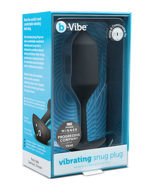 Xl - 247 G Black b-Vibe Weighted Snug anal plug for heightened sensations