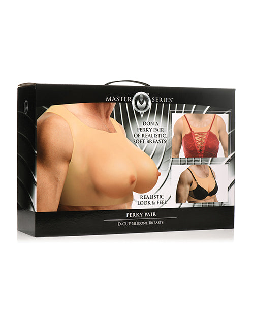 Master Series Perky Pair D Cup Silicone Breasts