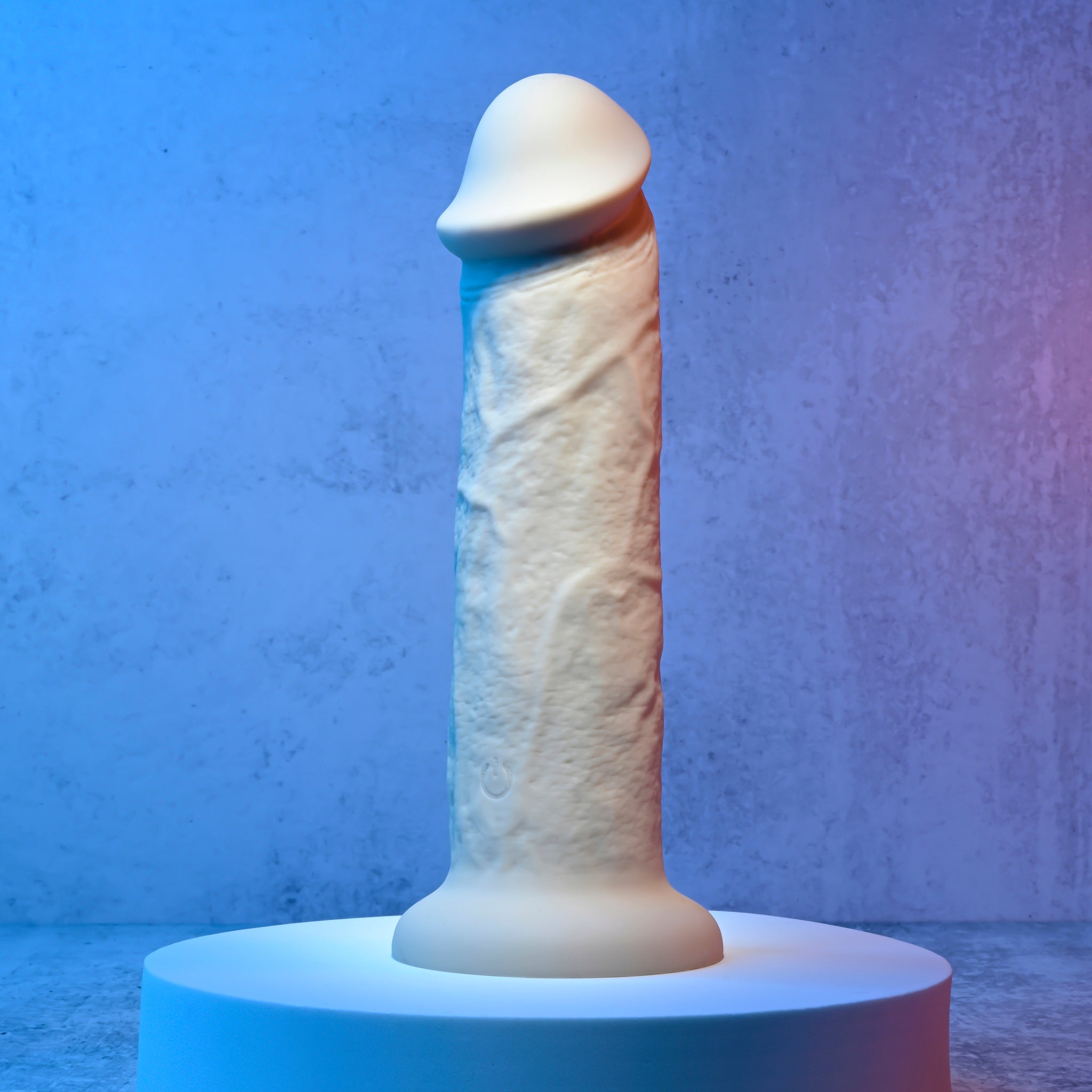 Evolved 7" Girthy Vibrating Dong - Light