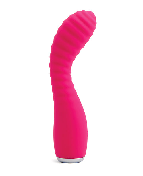 Flexible warming vibrator with smooth silicone