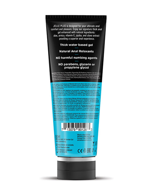 Wicked Sensual Care Jelle Plus Water Based Anal Lubricant With Relaxants