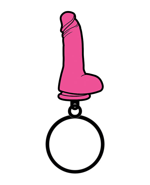 Wood Rocket Sex Toy Dildo Keychain