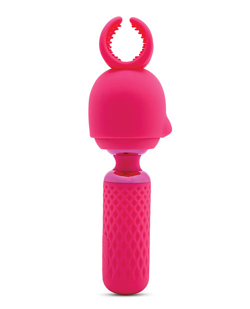 Rechargeable waterproof mini wand vibrator in silicone