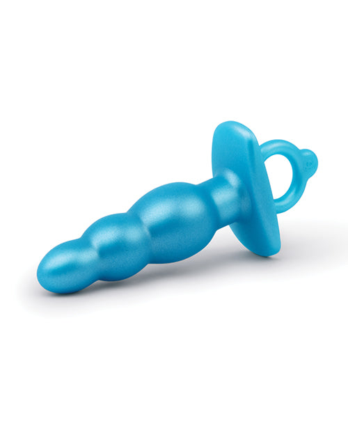 b-Vibe blue tapered anal plug with beads