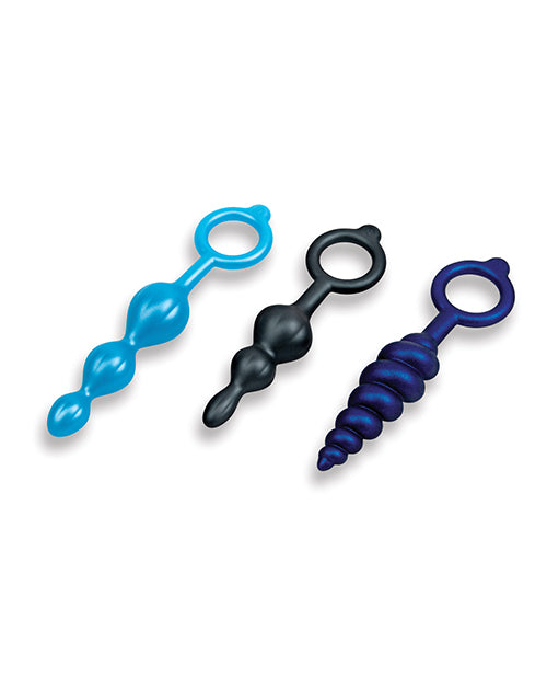 Three-piece b-Vibe anal training kit for comfort