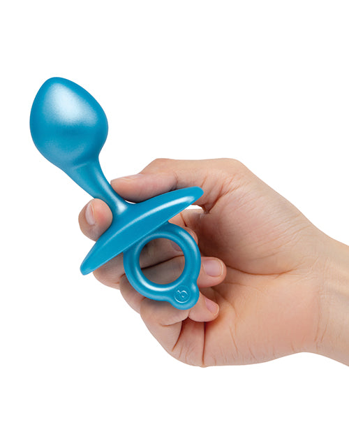Smooth blue b-Vibe tapered prostate anal plug