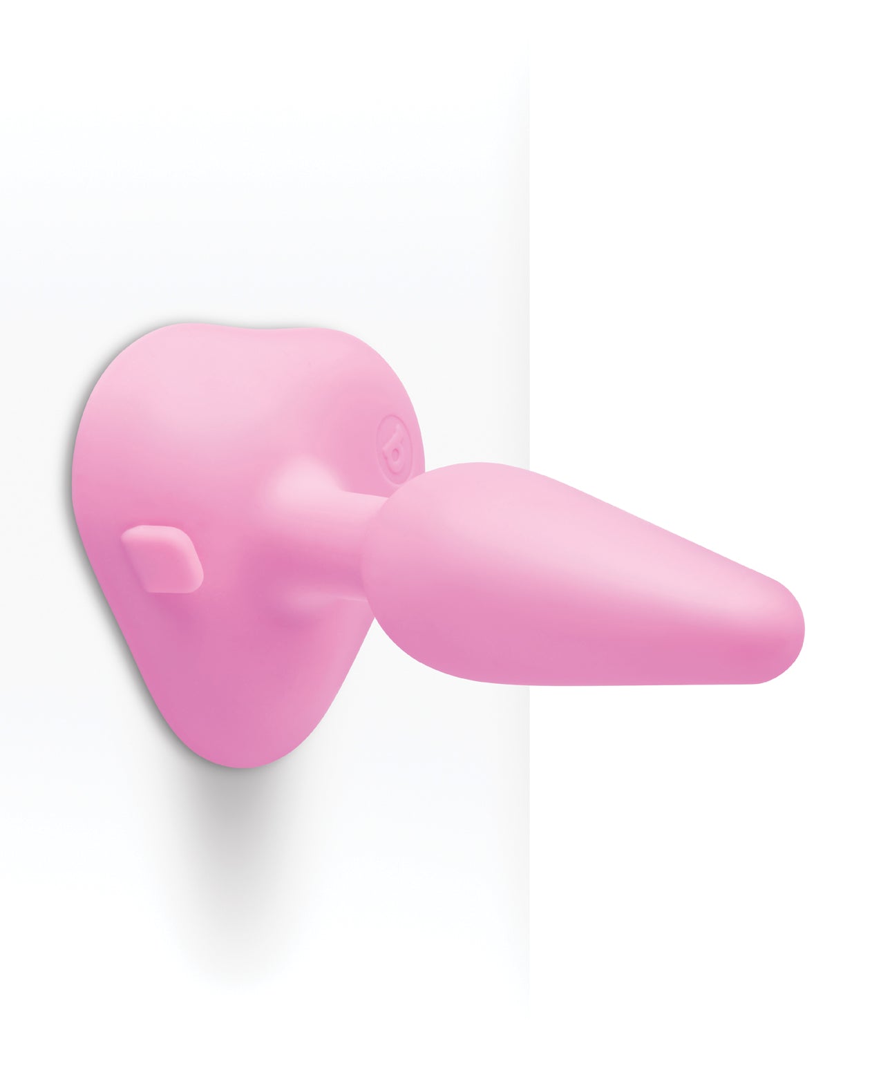 b-Vibe vibrating tapered butt anal plug in soft pink