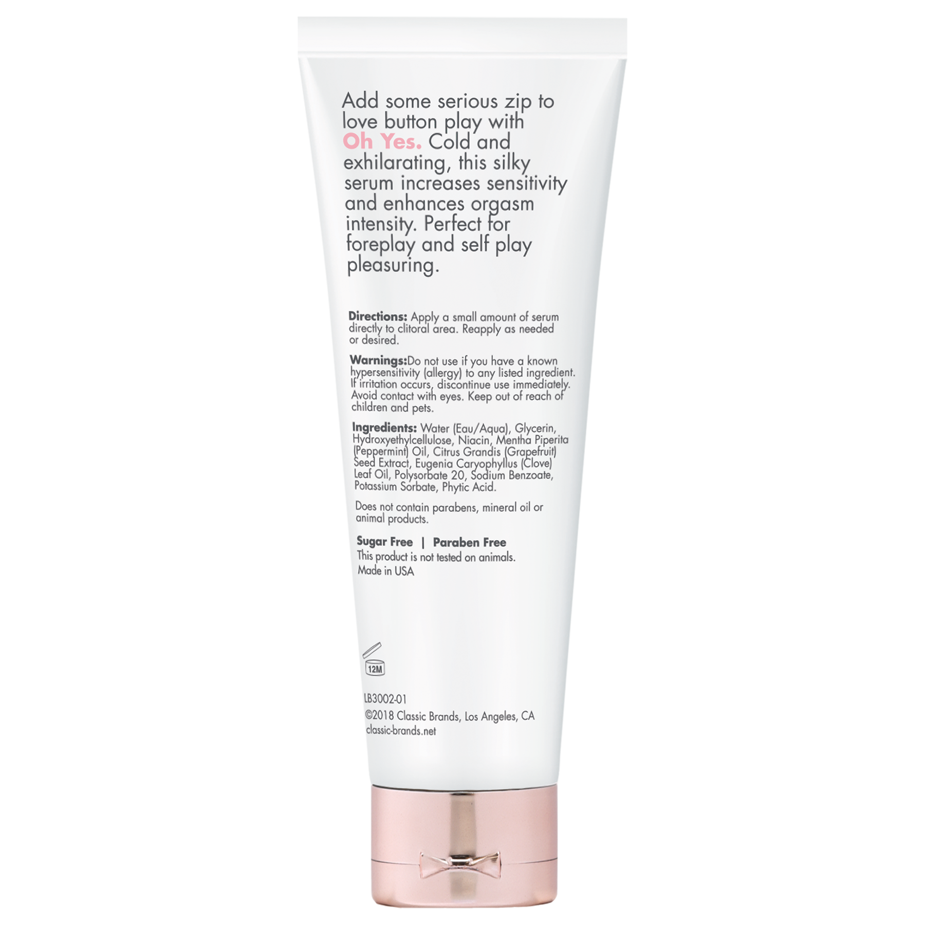 CG Oh Yes Clitoral Cooling Stimulant - 1 Oz