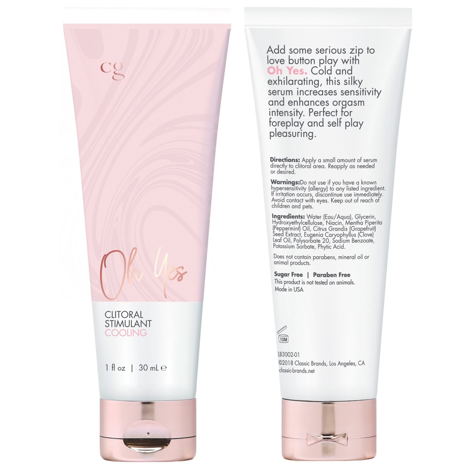 CG Oh Yes Clitoral Cooling Stimulant - 1 Oz