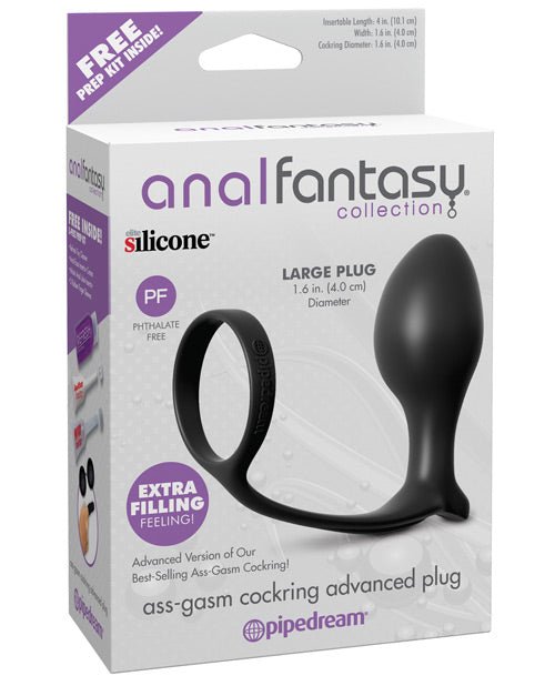 Anal Fantasy Collection Ass Gasm Advanced Plug w/Cockring | Shop Lowest Prices at Funlove.com