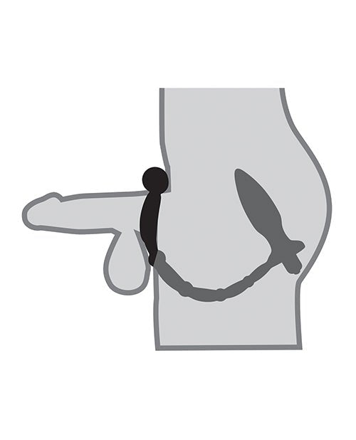 Anal Fantasy Collection Ass Kicker w/Cockring - Black | Shop Lowest Prices at Funlove.com
